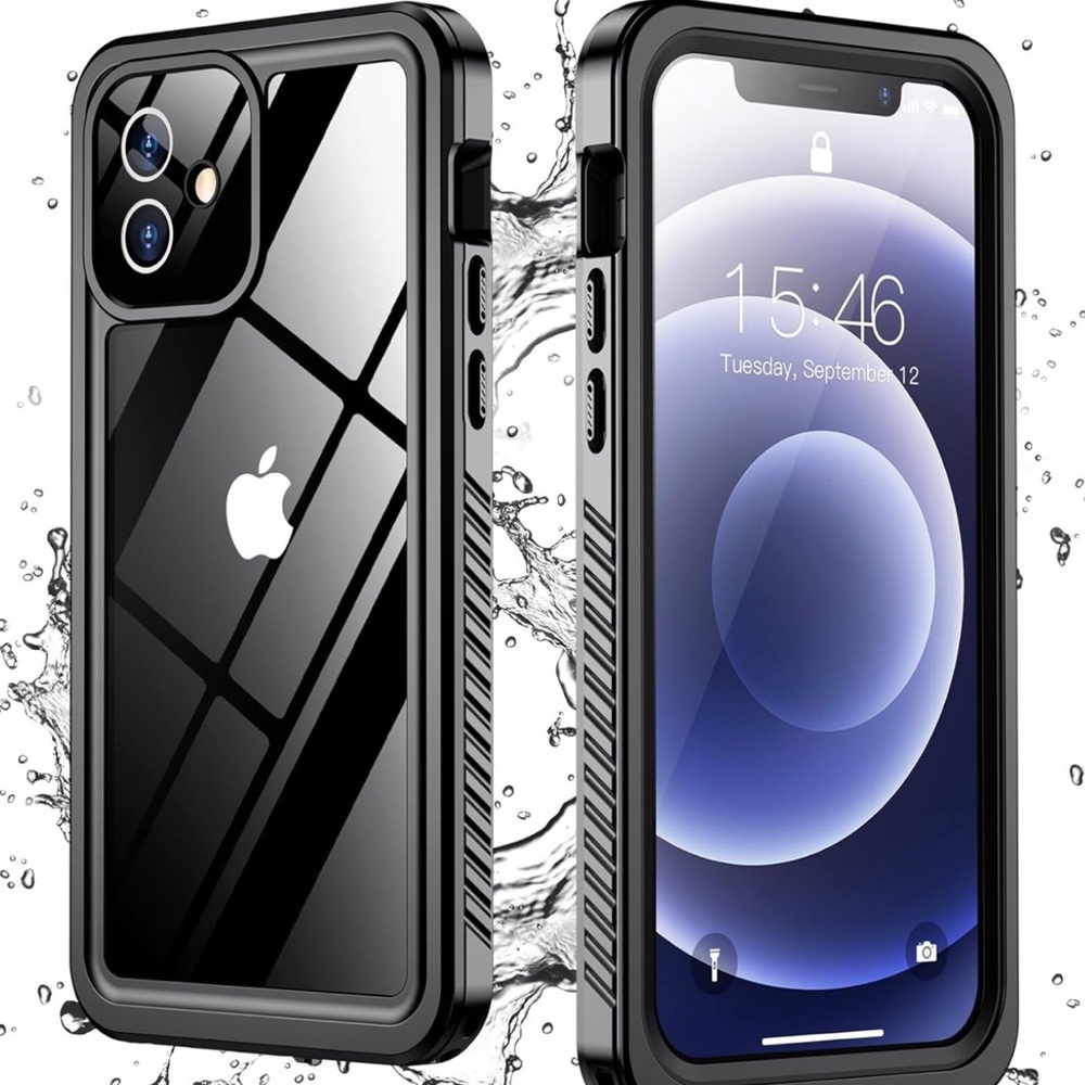 SPIDERCASE Waterproof iPhone 12 Case - Black